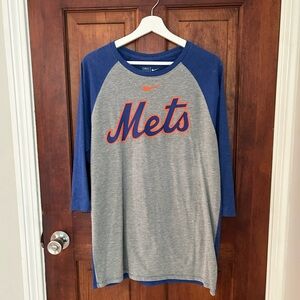 Nike Mets 3/4 sleeve Shirt